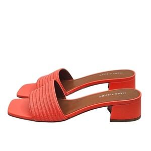 Mark Fisher Cinasa Block Heel Slipon Sandal Size 9.5 New In Box‎